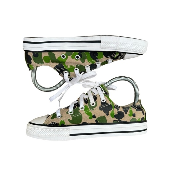 Converse All Star Camouflage Sneakers Youth Size 1.5 - Picture 3 of 9